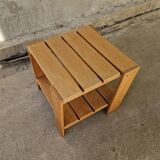 Vintage crate table, 1990s oak