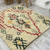Handcrafted Moroccan Berber carpet 195 x 155 CM