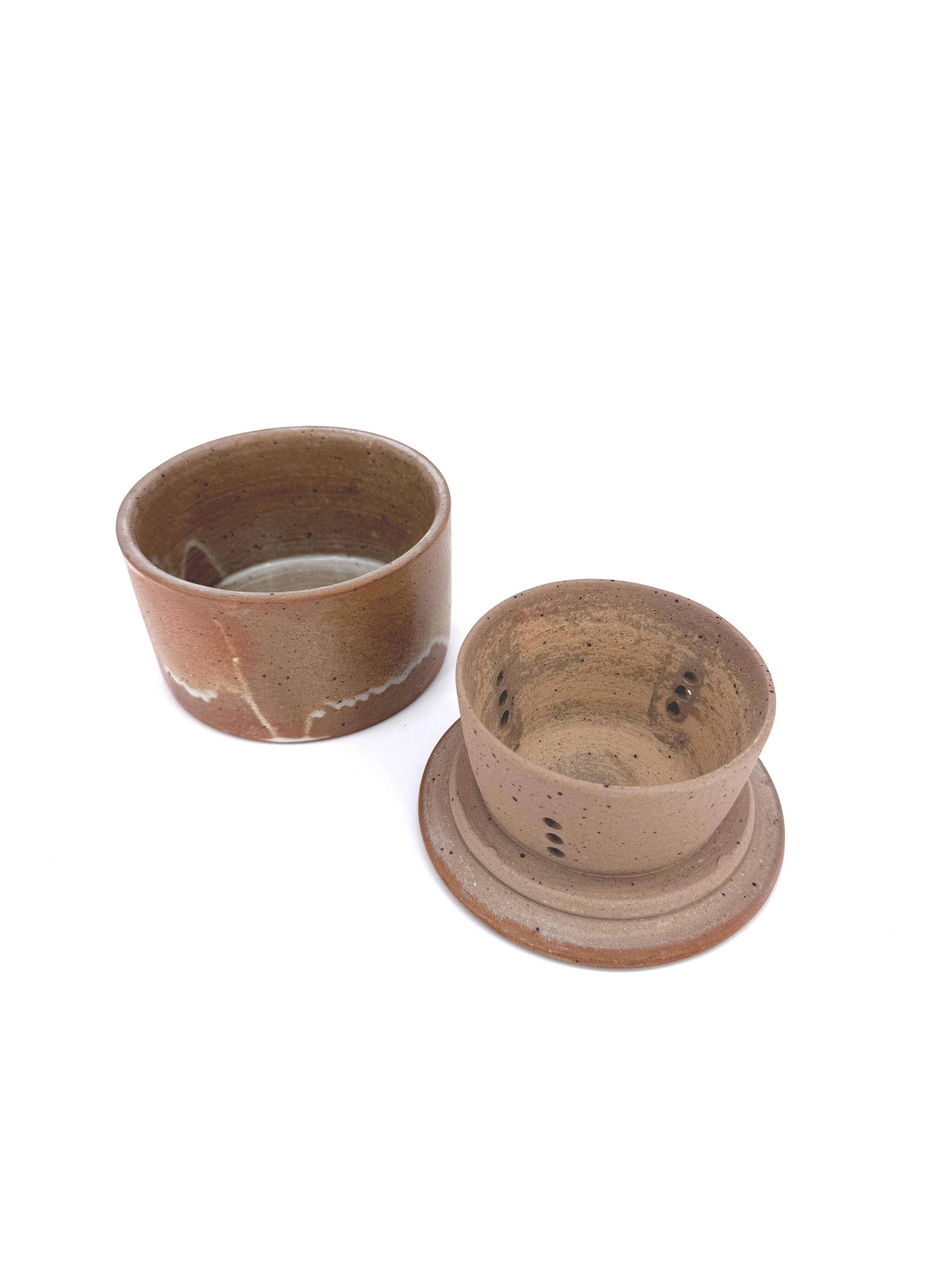 Stoneware Water Butter Dish – Rustic French Crafts