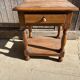 Solid oak bedside table