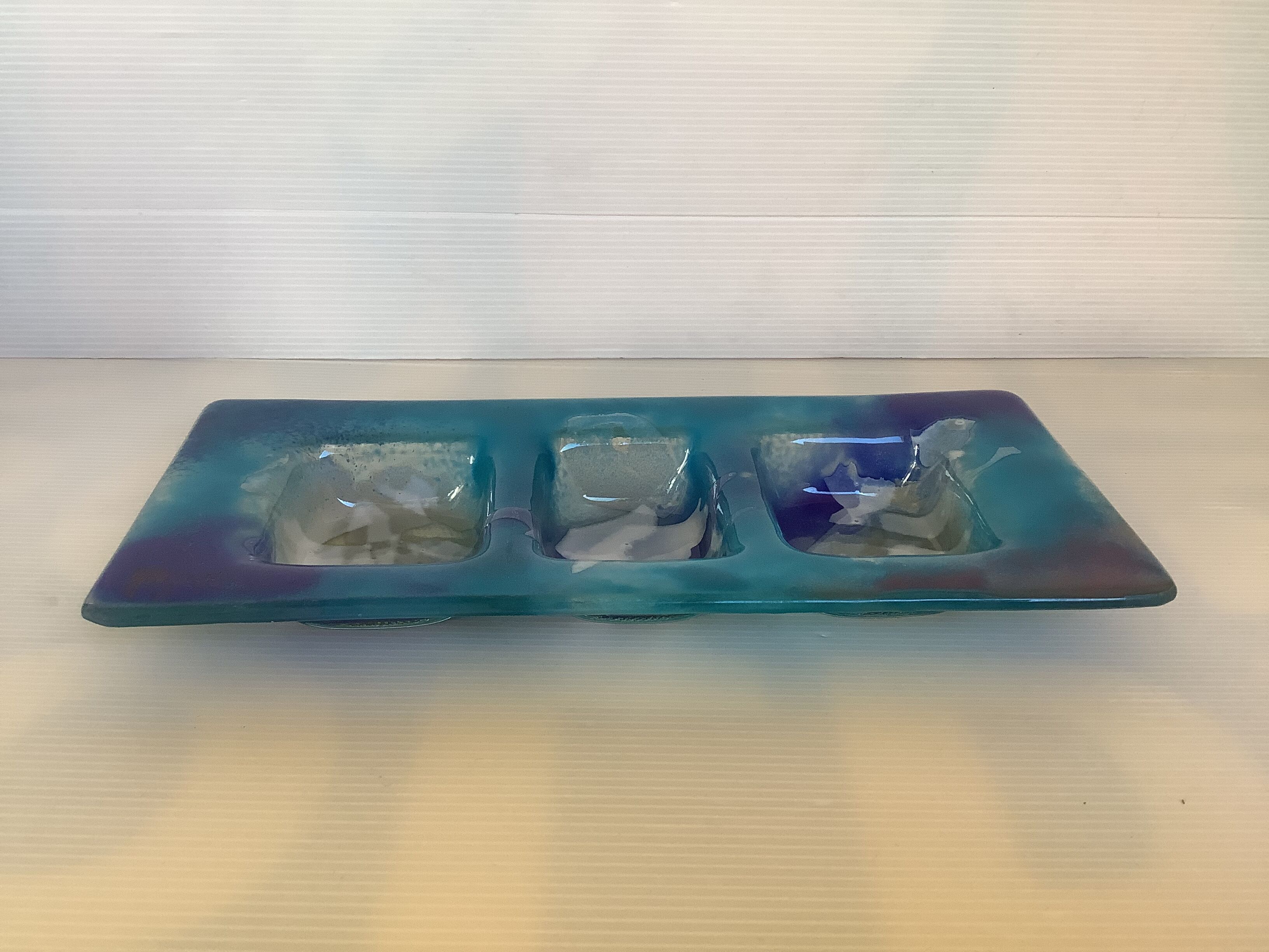 Glass paste vide poche signed Royon