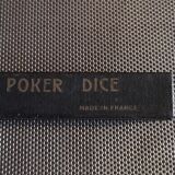 Box of 5 wooden old poker dice