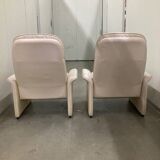 Exceptional and rare Pair of De Sede DS-50 adjustable Lounge Chairs