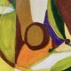 Modern still life, oil on canvas, fruit