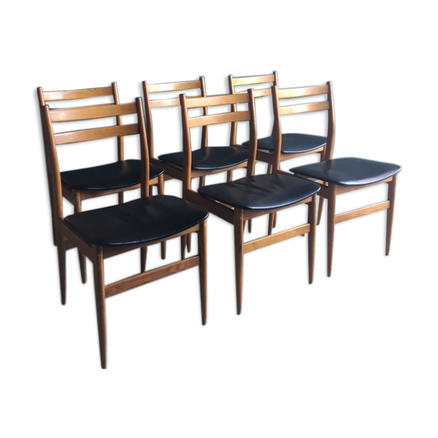 Batch chairs Scandinavian years 60' (6)