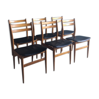 Batch chairs Scandinavian years 60' (6)