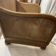 Vintage sofa in cannage and wood 1960