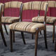 Set of 6 vintage chairs Self n14 solid wood 1960