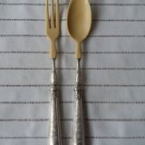 Salad cutlery set in  solid silver