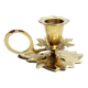 Brass floral candle holder