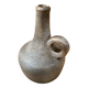 Antique Vintage Cracked Grey Ceramic Soliflore Vase