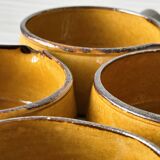 Caquelons - pans in yellow glazed stoneware from Vallauris