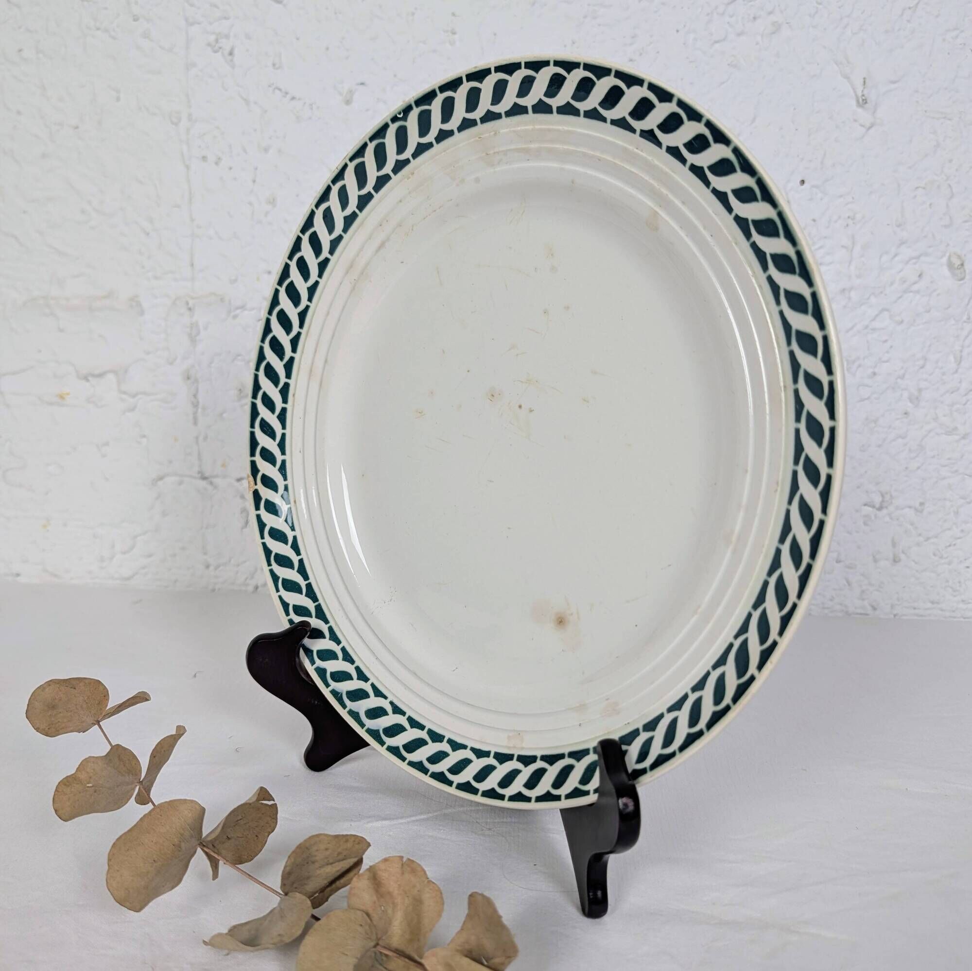 Round plate Céranord - Ondine