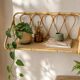 1960s rattan wall shelf