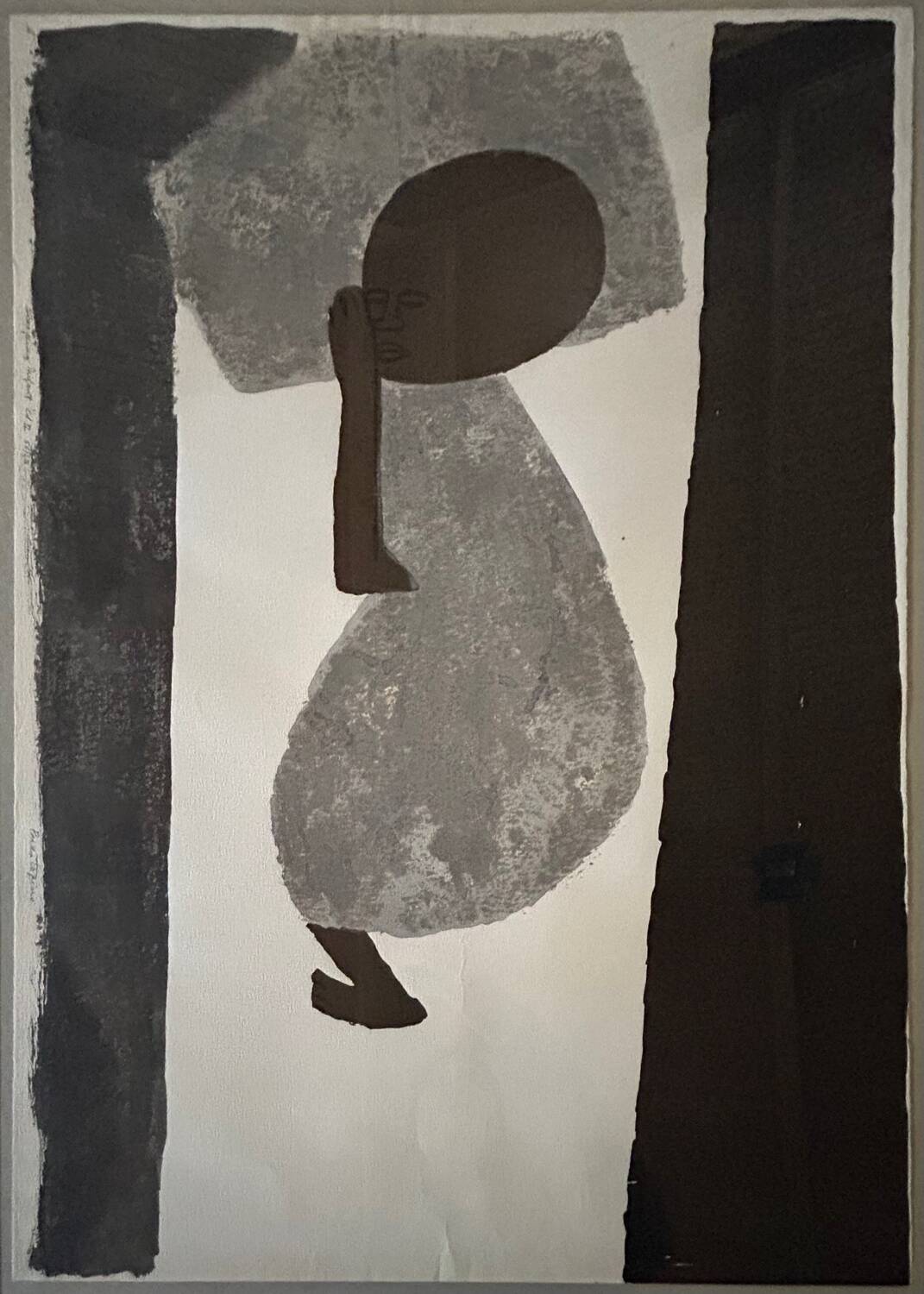 Lithographie originale Sleeping Infant édition II de Gregorio Prestopino numérotée et signée. 55/60 vers 1960.