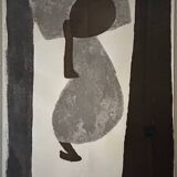 Lithographie originale Sleeping Infant édition II de Gregorio Prestopino numérotée et signée. 55/60 vers 1960.