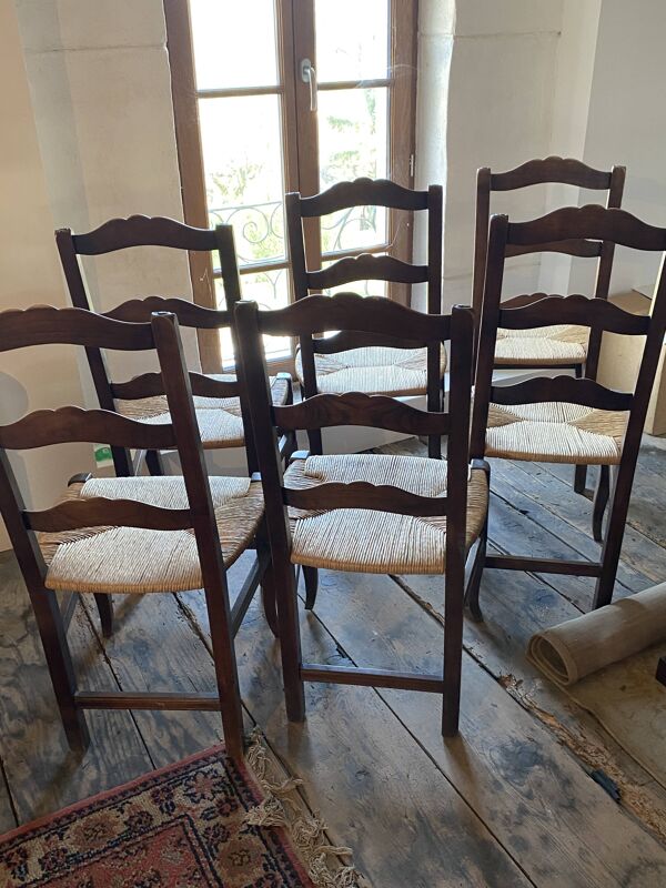 Ancienne chaise paille