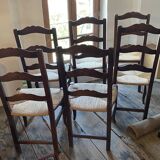 Ancienne chaise paille
