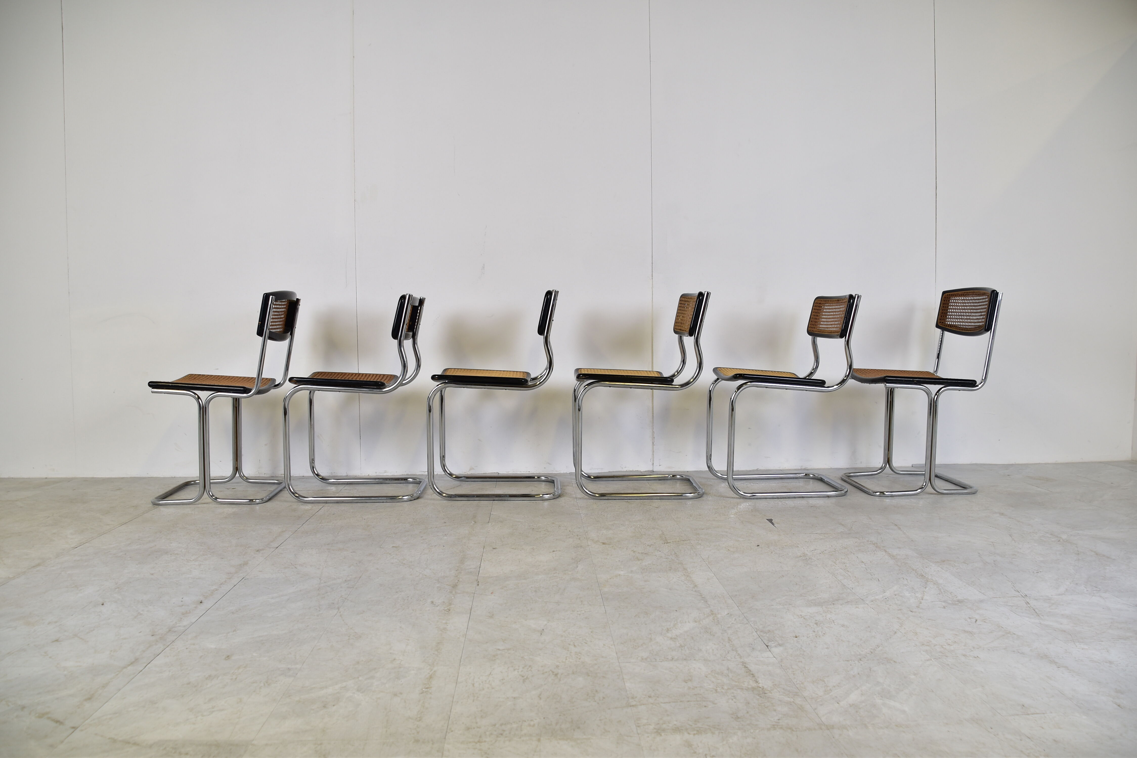 Vintage bauhaus style dining chairs, 1960s