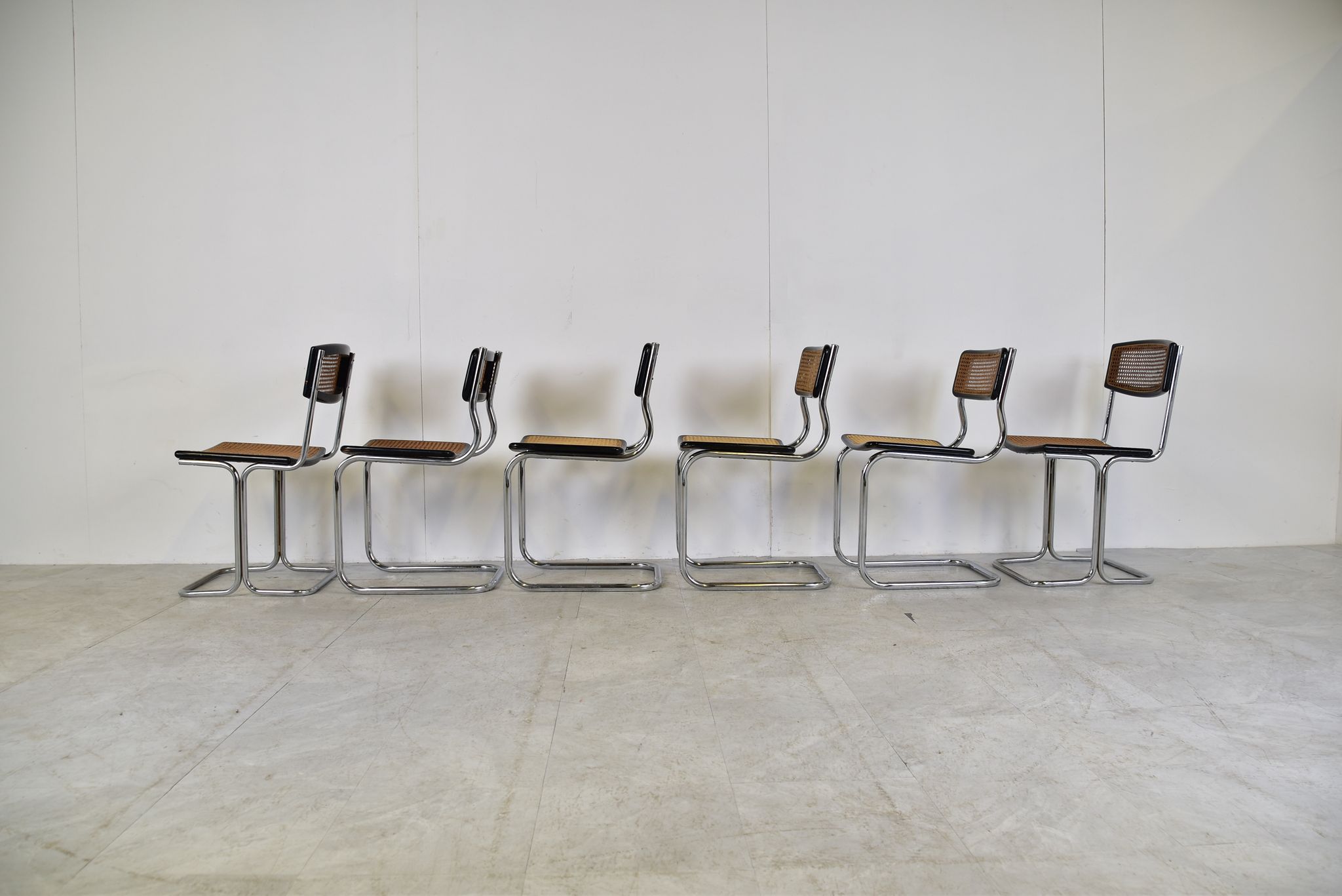Vintage bauhaus style dining chairs, 1960s