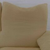 Set (2) Cassina Maralunga Sofas in beige Bouchlé-Fabrics by Vico Magistrett