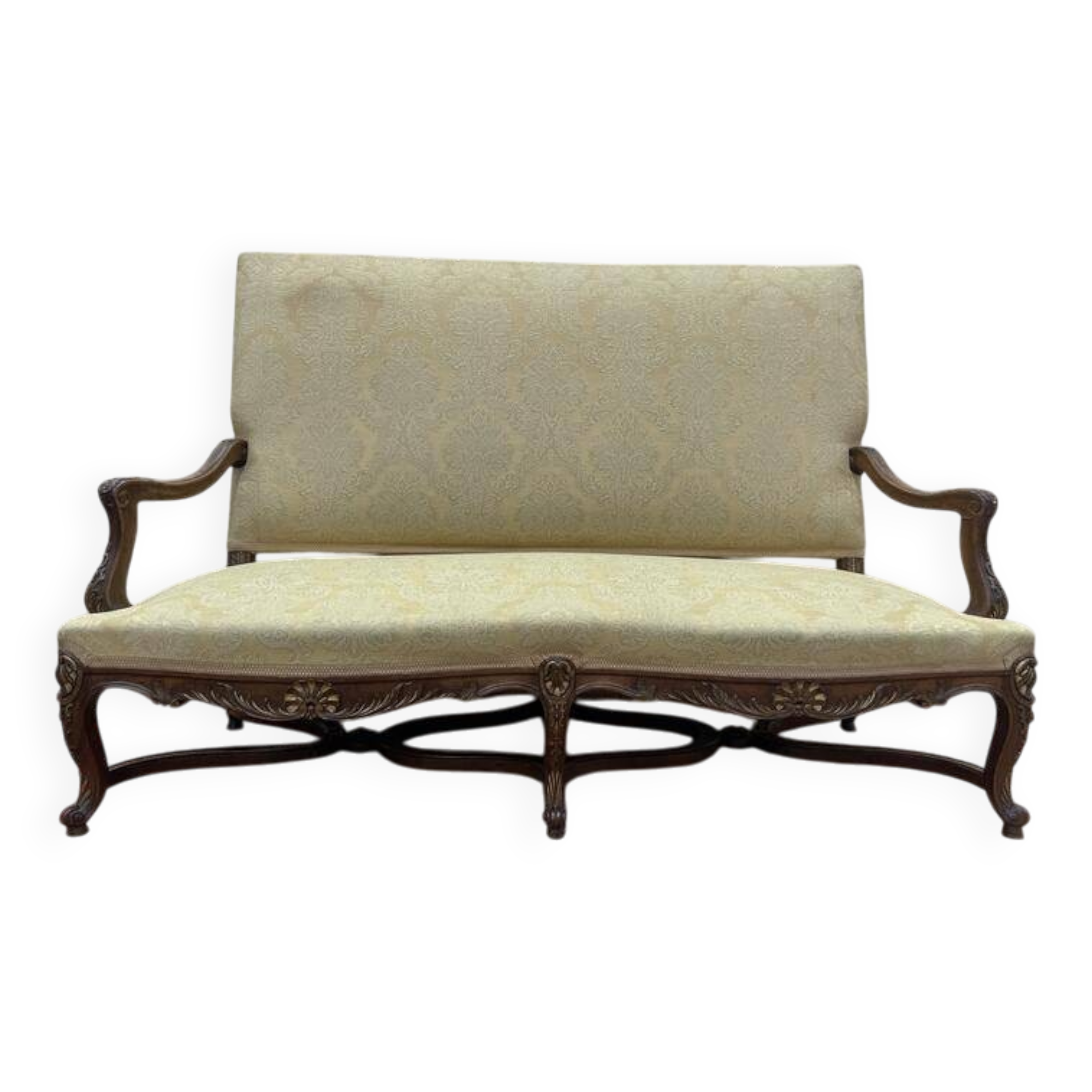 Canapé banquette de style Louis XV - Régence