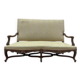 Canapé banquette de style Louis XV - Régence