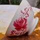 Earthenware bowl with floral decoration