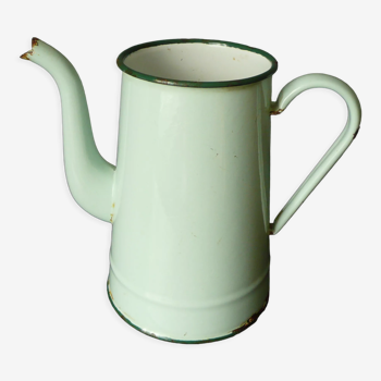 Antique enamelled pitcher