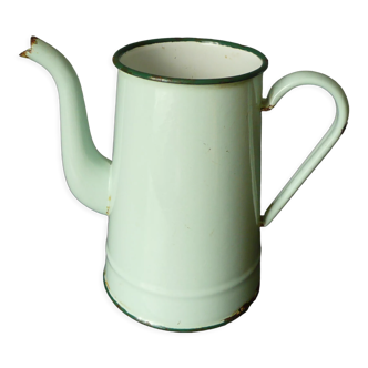 Antique enamelled pitcher