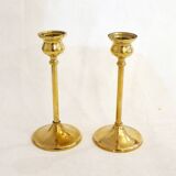Pair of brass candlesticks