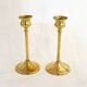 Pair of brass candlesticks