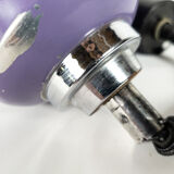 Lampe suspendue Brevettato en verre opale et métal Italie 70s