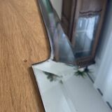 Large Art Deco beveled mirror