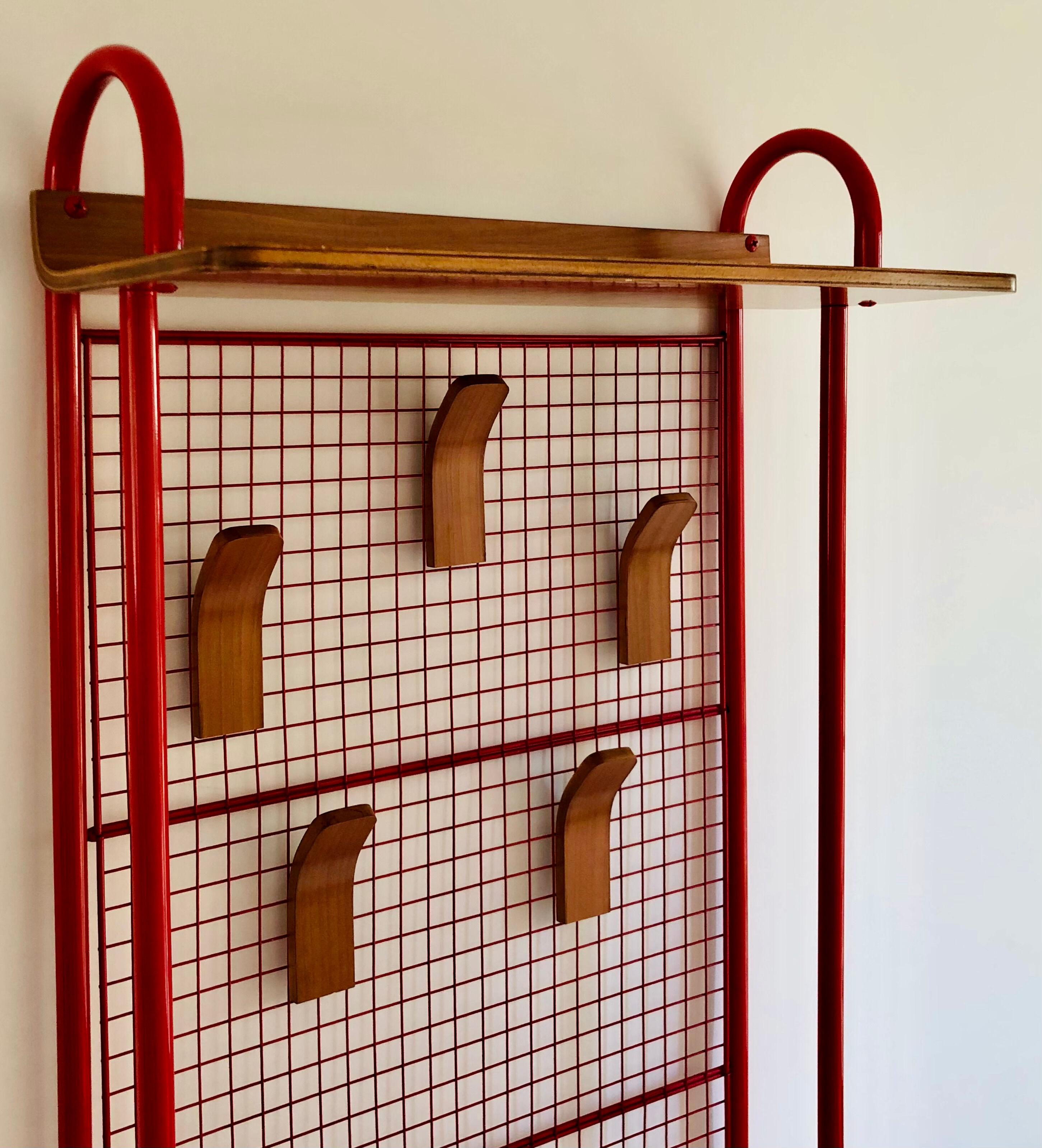 Coat rack grid on foot, Italy 80s