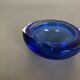 Blue Murano glass ashtray Murano, Italy, 1970s