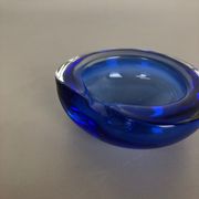 Blue Murano glass ashtray Murano, Italy, 1970s