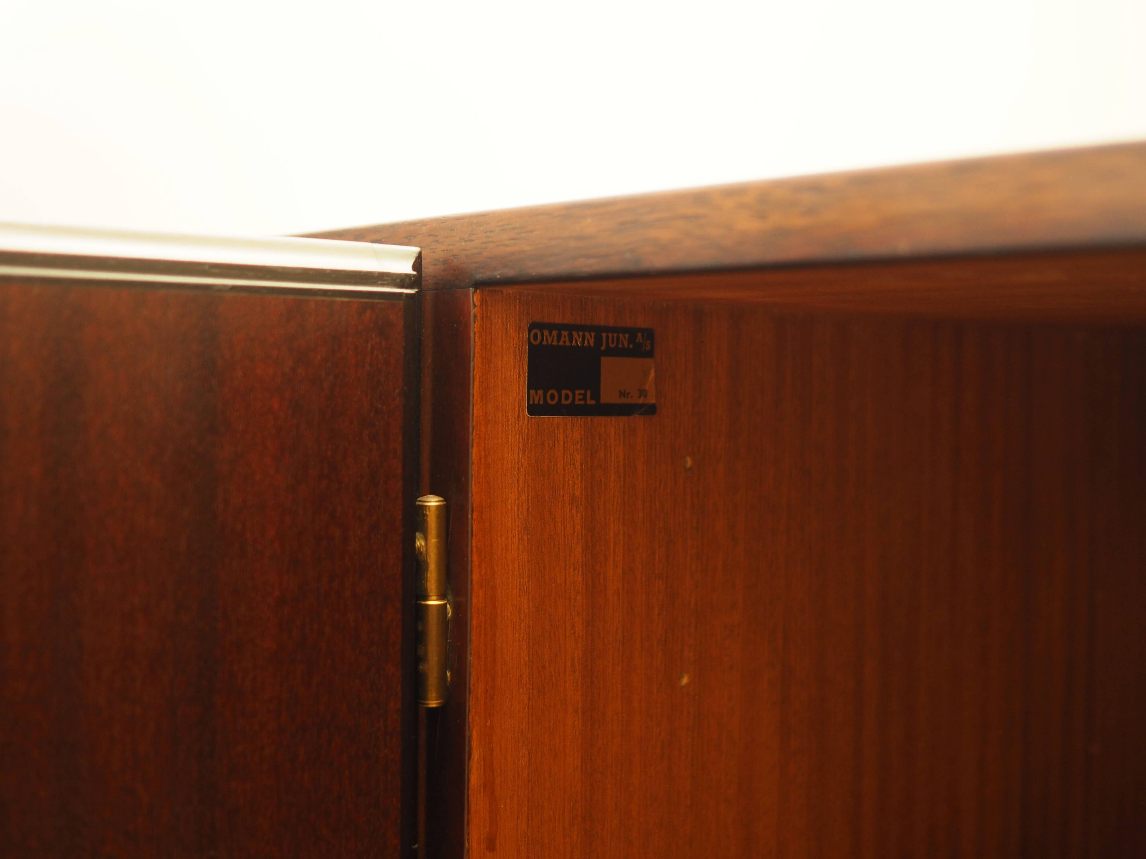 Danish rosewood sideboard by Omann Jun, 1970s