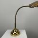 French table lamp in brass with a shell-shaped shade from the 1950s.