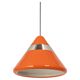 Large orange pendant light designed by Kazuo Motozawa, Staff, 1970s