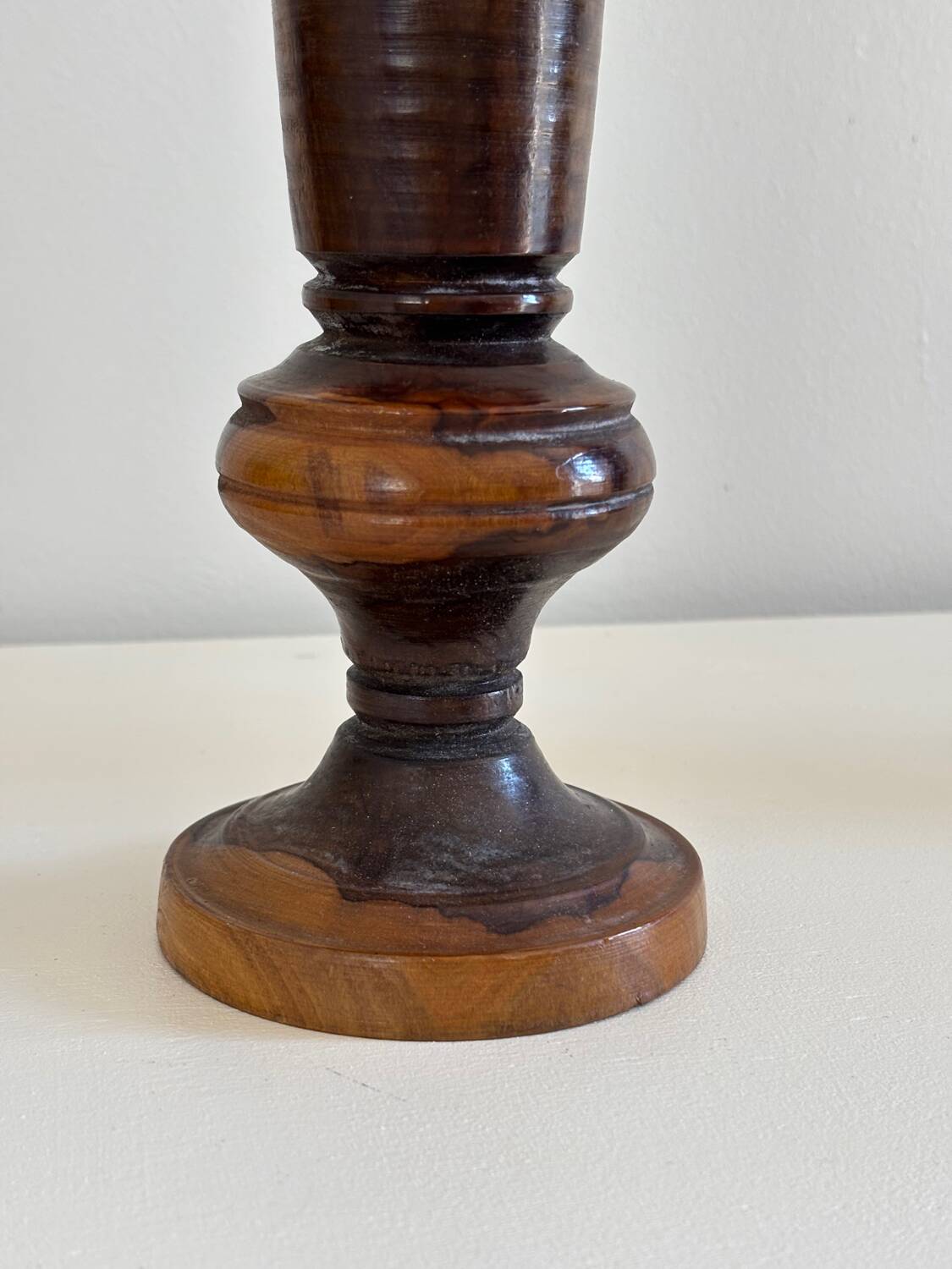 Olive wood vases