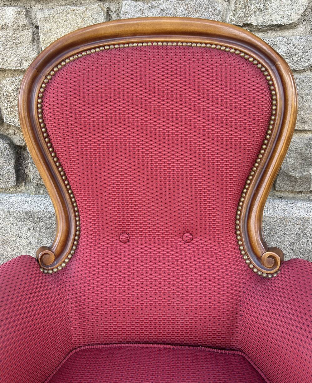 Pair of Louis Philippe style armchairs, vintage, 1960s