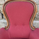 Paire de fauteuils style Louis Philippe, vintage, années 60