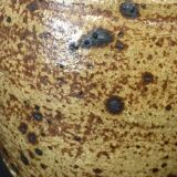 Soliflore vase in sandstone signed Baudat