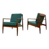 2x Teak Easy Chair by Grete Jalk 60s Denmark