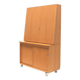 Unique vintage cupboard / sideboard / bookcase made in the 1970s