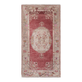 Tapis vintage turc de oushak tissé à la main 113x207 cm