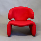 Djinn chair with foot stool by Olivier Mourgue in 1965 for Airborne