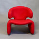 Djinn chair with foot stool by Olivier Mourgue in 1965 for Airborne