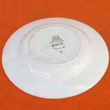 Assiette ancienne plate modèle niquette, faïence gien france